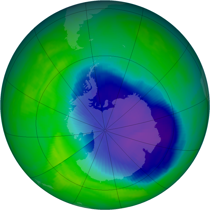 Ozone Map 1996-10-31